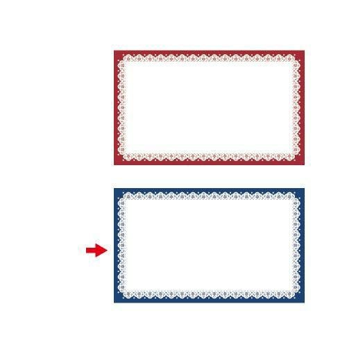 ショーカード 名刺サイズ レース 紺/30枚×5冊入