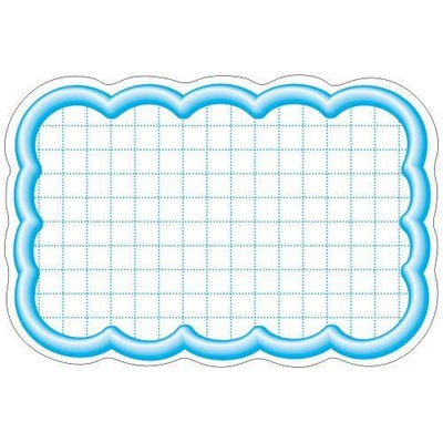 抜型カード 立体枠 雲 中 ブルー/50枚×5冊入