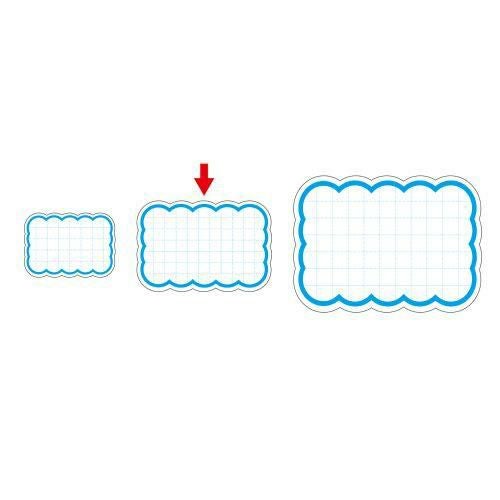 抜型カード 雲 中 ブルー/50枚×5冊入