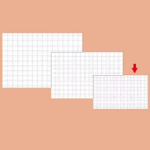 ショーカード 小 アミ目入 無字/50枚×5冊入