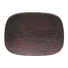 お盆 尺2寸くつわ盆溜木目