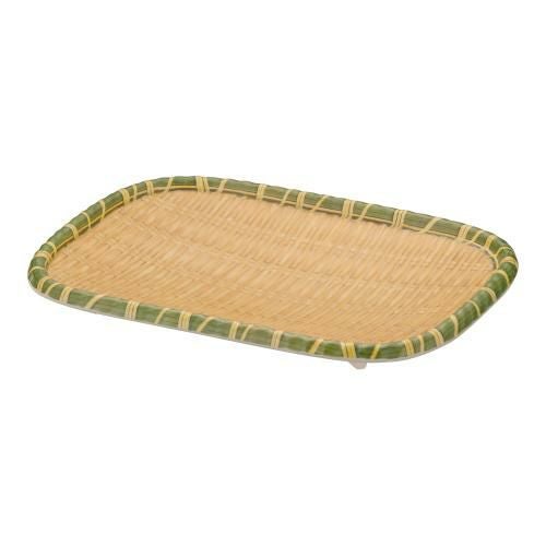 JB メラミン竹模様長角皿 イエローM JB-B733YL