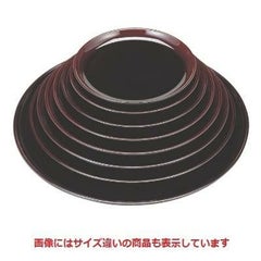 丸盆 丸盆溜底黒塗8寸 SS塗 NS加工