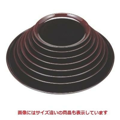 丸盆 丸盆溜底黒塗尺3寸 SS塗 NS加工