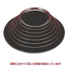 丸盆 丸盆溜底黒塗尺3寸 SS塗 NS加工