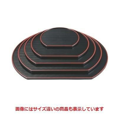 半月盆 乱引半月盆黒天朱尺3寸