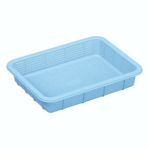 トンボ アシスト 抗菌角ざる(PP) 浅3型 ブルー
