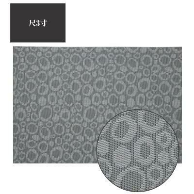 ランチョンマット COL.5グレー水玉エコマット尺3寸