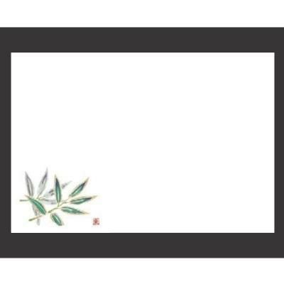 敷紙 尺3寸長手和紙敷マット(100枚単位)笹(6月～8月)