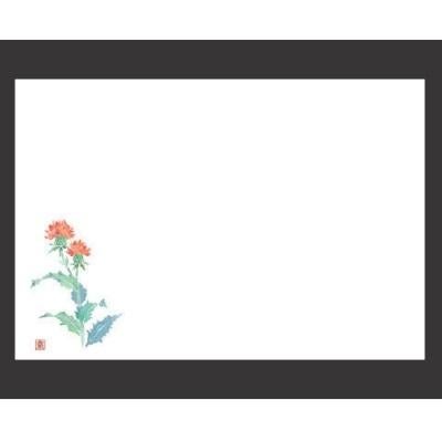 敷紙 尺3寸長手和紙敷マット（100枚単位）紅花（6月～7月）
