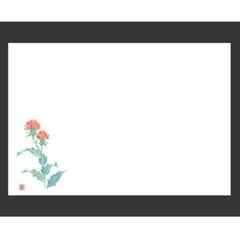敷紙 尺3寸長手和紙敷マット(100枚単位)紅花(6月～7月)