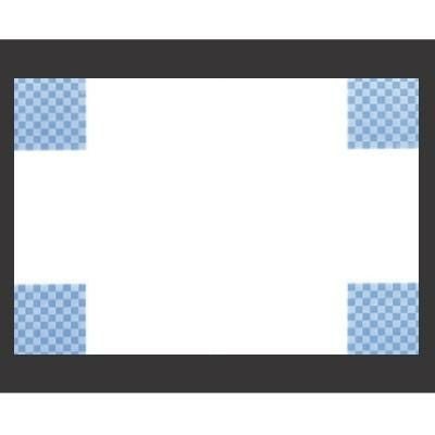 敷紙 尺3寸長手和紙敷マット(100枚単位)市松紋 幅380 奥行260