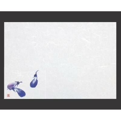 敷紙 尺3寸長手和紙敷マット(100枚単位)茄子(7月～9月)