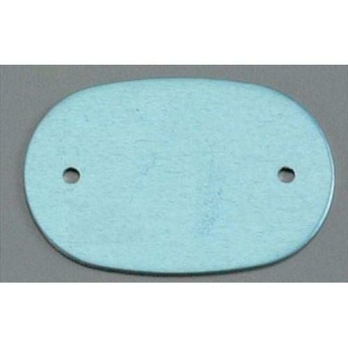 アルマイト ネームプレート小判型(10枚入)378-B ブルー