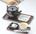 お盆 長角トレー紫檀木目(大)