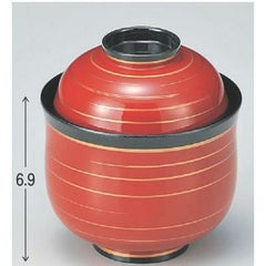 小吸椀 ニューひさご小吸椀朱金ライン