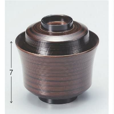 小吸椀 3.1寸京型木目椀チーク塗