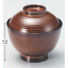 小吸椀 3.6寸高千筋吸椀漆調朱合春慶