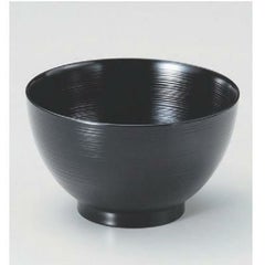 汁椀 刷毛目汁碗 黒