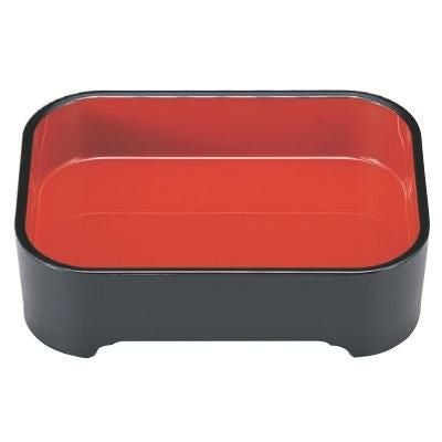 番重 尺2寸象足番重黒内朱