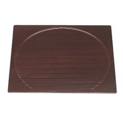 お盆 尺4寸千筋溜半月卓上膳