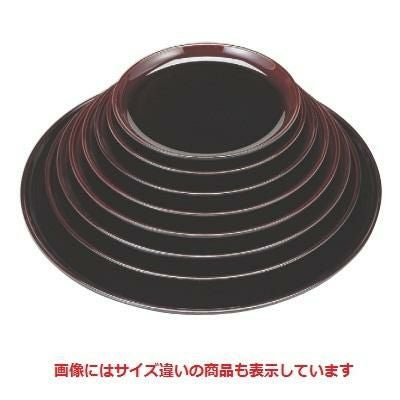 丸盆 丸盆溜底黒塗尺1寸 SS塗 NS加工