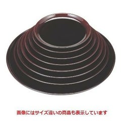 丸盆 丸盆溜底黒塗尺2寸 SS塗 NS加工