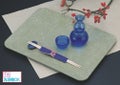 長手盆 耐熱寿長手盆うぐいす和紙尺4寸
