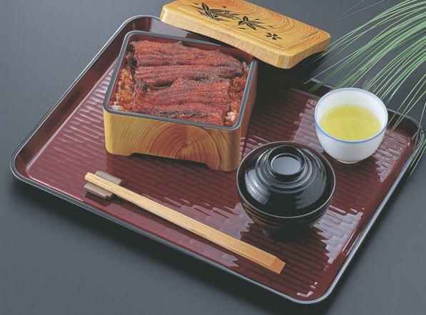 お盆 耐熱長手盆ウルミ鎌倉彫尺4寸 NS加工