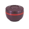 弁当箱  H-500保温飯器・汁器(二重構造)バイオレット色スクリューキャップ式  高さ85 直径:113  プロ用