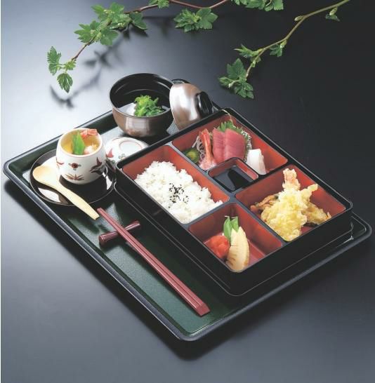 長手盆 耐熱つば付長手盆グリーン石目渕黒尺4寸 NS加工