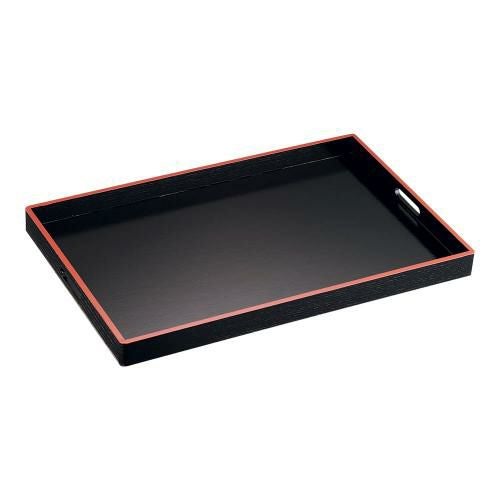 脇取盆 黒木目天朱 2尺(中)1-109-6