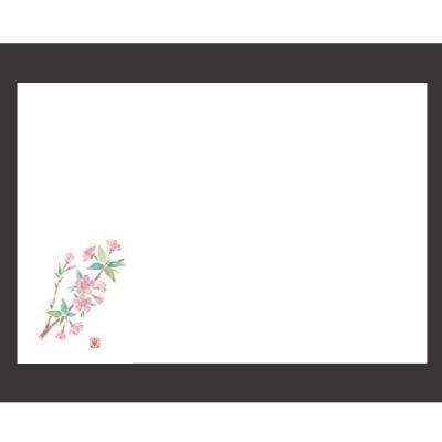 敷紙 尺3寸長手和紙敷マット(100枚単位)桜(3月～4月)