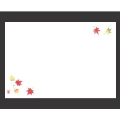 敷紙 【尺3寸長手和紙敷マット（100枚単位）紅葉（9月～10月）】 幅380 奥行260