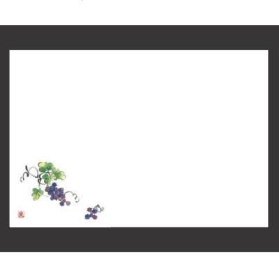 敷紙 尺3寸長手和紙敷マット（100枚単位）ぶどう（7月～9月）