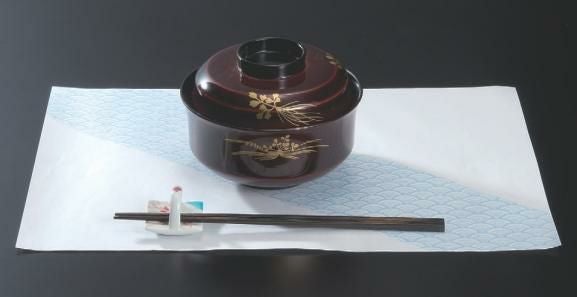 敷紙  尺3寸長手和紙敷マット(100枚単位)青海波   幅380 奥行260