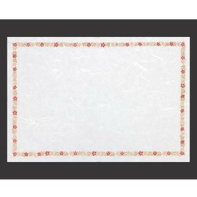 敷紙 尺3寸長手和紙敷マット(100枚単位)花つなぎ