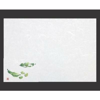 敷紙 尺3寸長手和紙敷マット(100枚単位)さやえんどう(4月～6月)