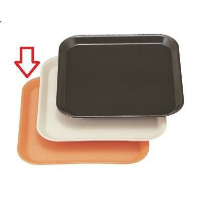 トレー 33cm角トレーオレンジ