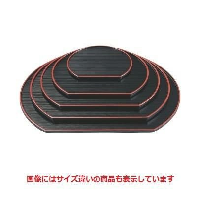 半月盆 乱引半月盆黒天朱尺2寸