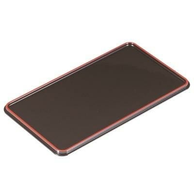 カスター トレー 尺0.5寸長手盆茶パール天朱