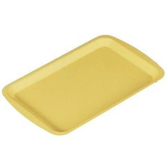 カスター トレー 耳付トレーイエロー尺1寸