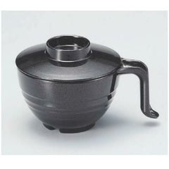 汁椀 手付スープ椀総黒パール