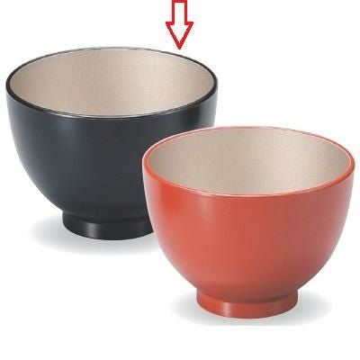 汁椀 九頭竜汁椀黒内銀溜