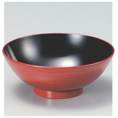 飯碗 茶漬飯椀赤茶刷毛目