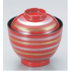 小吸椀 2.8寸玉子椀朱金銀ライン