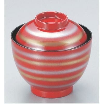 小吸椀 2.8寸玉子椀朱金銀ライン