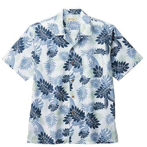 【期間限定！限定価格！】アロハシャツ(シダ) ホワイト
