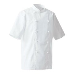 半袖コックコート(男女兼用)サイズ：S～LL 3L～6L