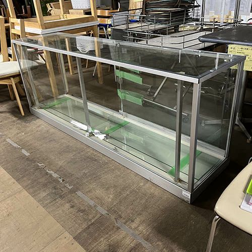 中古】展示ガラスショーケース 幅650×奥行500×高さ900 【送料別途見積